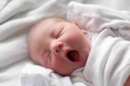 Yawning Newborn